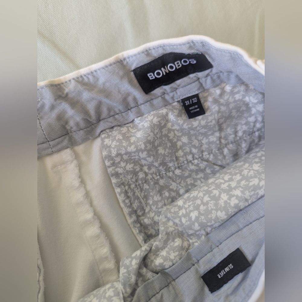 Bonobos White Slim Fit Chino - Picture 8 of 16
